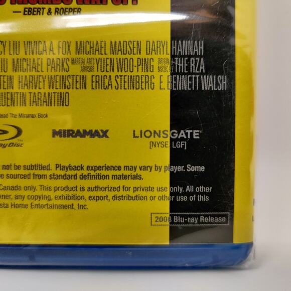 Kill Bill Vol. 1 (Blu-ray Disc, 2008) Quentin Tarantino Uma Thurman New Sealed - Picture 5 of 9